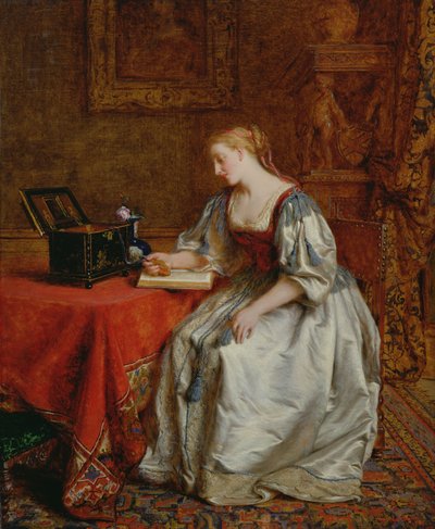 Dreaming of her Lover, 1868 by George Smith